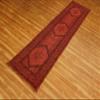 CASAVANI Collection Runner Rug, 76.2 x 712.3 cm, Red Geometric Cotton Dhurrie view 4