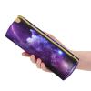Galaxy Sky Round Leather Pencil Case and Makeup Bag view 3