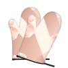 Rose Gold Wallpaper Oven Mitts, Set of 2 view 2