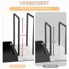 STWWO Black Table Napkin Holder with Marble Base view 3