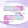 Grevosea 2-Pack Flexible Colorful Rulers, 15 cm Soft Bendable Plastic Rulers for School, Office, Kids and Adults view 2