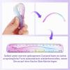 Grevosea 2-Pack Flexible Colorful Rulers, 15 cm Soft Bendable Plastic Rulers for School, Office, Kids and Adults view 3