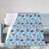 Cloud Donuts Throw Blanket, Flannel, 127 x 101 cm, Soft, Warm and Lightweight view 2