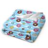 Cloud Donuts Throw Blanket, Flannel, 127 x 101 cm, Soft, Warm and Lightweight view 3