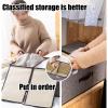 Foldable Fabric Storage Basket with Reinforced Handles view 3