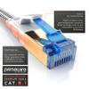 CSL 5-Pack 0.25 m CAT 8.1 Flat Ethernet Cables, 40 Gbps, Cotton-Braided, RJ45 view 2
