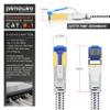 CSL 5-Pack 0.25 m CAT 8.1 Flat Ethernet Cables, 40 Gbps, Cotton-Braided, RJ45 view 3