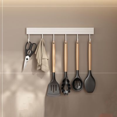 Haofy Aluminum Wall Hook Rail, Adhesive-Free, Holds up to 5 kg
