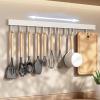 Haofy Aluminum Wall Hook Rail, Adhesive-Free, Holds up to 5 kg view 4