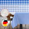 ANRO Washable Blue Gingham Tablecloth 220 x 140 cm view 2