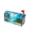ZISHAK Magnetic Mailbox Cover with Tropical Ocean Beach Design view 3