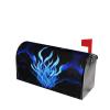 ZISHAK Indigo Flame Magnetic Mailbox Cover, Outdoor Christmas Decoration, Waterproof Oxford Fabric view 3