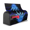ZISHAK Indigo Flame Magnetic Mailbox Cover, Outdoor Christmas Decoration, Waterproof Oxford Fabric view 4