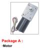 Brushless DC Worm Gear Motor, High Torque, 70 kg, 12 V/24 V, 8,470 RPM, Self-Locking Reverse PWM Speed Control — 12 V, 235 RPM, 2.5 kg·cm view 2