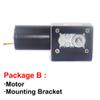 Brushless DC Worm Gear Motor, High Torque, 70 kg, 12 V/24 V, 8,470 RPM, Self-Locking Reverse PWM Speed Control — 12 V, 235 RPM, 2.5 kg·cm view 3