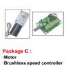 Brushless DC Worm Gear Motor, High Torque, 70 kg, 12 V/24 V, 8,470 RPM, Self-Locking Reverse PWM Speed Control — 12 V, 235 RPM, 2.5 kg·cm view 4