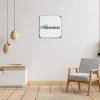 Hanging Metal Sign, Adventure, Wall Decor, Black Lettering, 12 x 12 in view 4