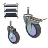4-Piece 4-Inch Heavy-Duty PU Food Cart Swivel Casters with M11 Stem view 4