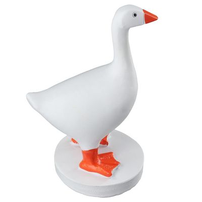 hobbyme Magnetic Goose Duck Key Holder Decor, Orange Duck Statue