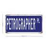 Petrographer Navy Blue Custom Metal Sign, 6 x 12 in view 2