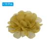 PATIKIL 10-Piece 2.8-Inch Chiffon Fabric Flowers, Ginger view 3