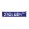 Personalized Navy Blue Catahoula Bulldog Metal Sign, 10.2 in view 1