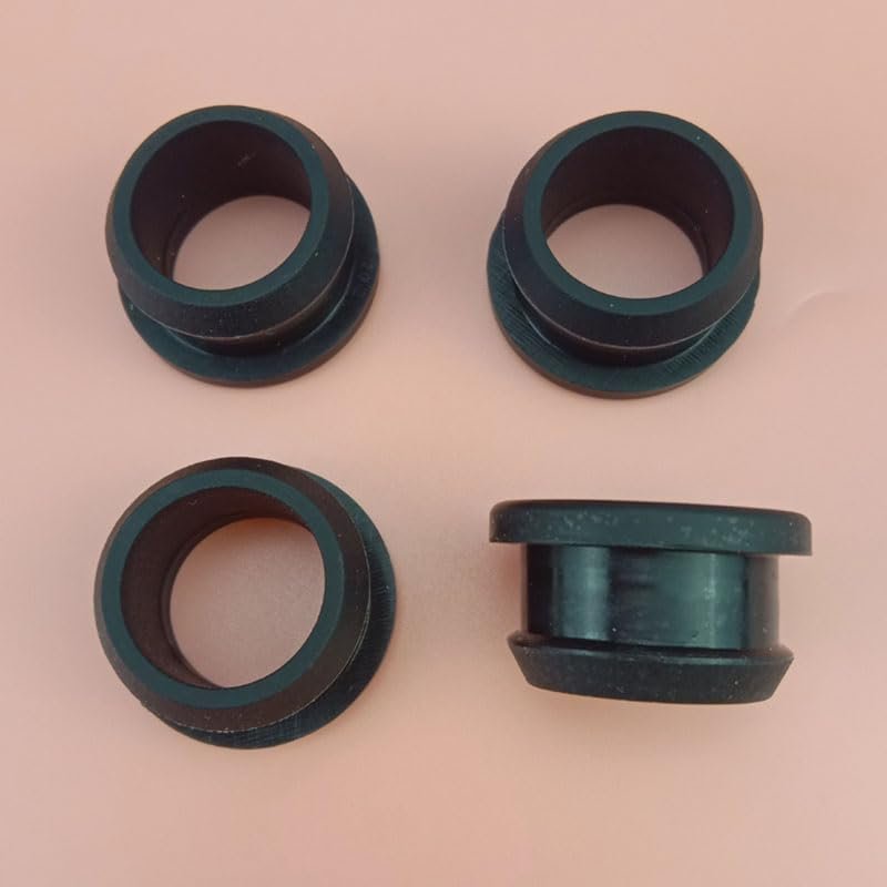 10-Piece Silicone Rubber Snap-On Sealing Plugs, 4.5–30 mm, High-Temperature, Black, Size A 6.5 mm