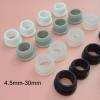 10-Piece Silicone Rubber Snap-On Sealing Plugs, 4.5–30 mm, High-Temperature, Black, Size A 6.5 mm view 2