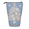 Pencil Case, Cute Standing Pencil Case, Retractable Pencil Holder, Grove Forest Stationery Organizer Bag, Shell Christmas, One Size, Ewfffd view 1