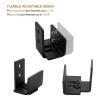 GOPEO 2-Pack Adjustable Sliding Door Floor Guides, Carbon Steel view 2