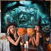 3 x 2.4 m Halloween Horror Castle Dark Forest Cemetery Backdrop view 4