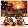 3x2m Halloween Night Devil Pumpkin Scarecrow Photo Backdrop view 3