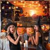 3x2m Halloween Night Devil Pumpkin Scarecrow Photo Backdrop view 4