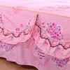Odot Ruffled Bed Skirt, Fitted Sheet with Elastic Ruffle, 200 x 220 cm, Romantic view 2