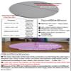 Pole Dance Crash Mat, Round Foldable Portable Safety Mat, 1.2/1.5/1.6/2 m, Waterproof, Gray, 160 cm × 3 cm (63 in) view 4