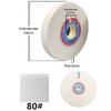 LekLai Polishing Wheel, Bench Grinder Wheel, Abrasive Material: White Aluminum Oxide, Outer Diameter: 150 mm, Bore Diameter: 12.7 mm, Thickness: 16 mm, Grit 100 (Size: 80 Grit) view 2