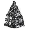 OdDdot Hooded Cape for Women, Adult Halloween Costume, Witch Cosplay, Black/Gray/White/Camo view 1
