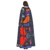 Scary Ocean Whale, Fish, or Octopus Hooded Cape for Adults view 4