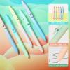 UIXJODO Gel Pens, Black Ink, 0.7 mm Medium Tip, Silicone Grip, Retractable, 10-Pack view 2