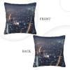 New York City Corduroy Throw Pillow Covers, Soft Square Decorative Covers, 50.8 x 50.8 cm view 3