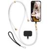 moex Unleash Phone Lanyard for Samsung Galaxy A14 (4G/5G), White/Gold view 1