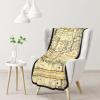 Hand-Colored Engraved Map Print Double-Sided Flannel Throw Blanket, 40 x 50 in view 2