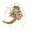 RTO Cross-Stitch Kit for Adults, Nature, Animals, Warmth in the Palms, 12.5 x 16 cm, 16 CT view 1