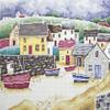 RTO Cross-Stitch Kit for Adults, Fishing Village Seascape, 31 x 22 cm, 14 Count view 1
