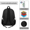ASEELO Large-Capacity Casual Laptop Backpack, Many Zombie, Blue Fire Basketball Ball view 4