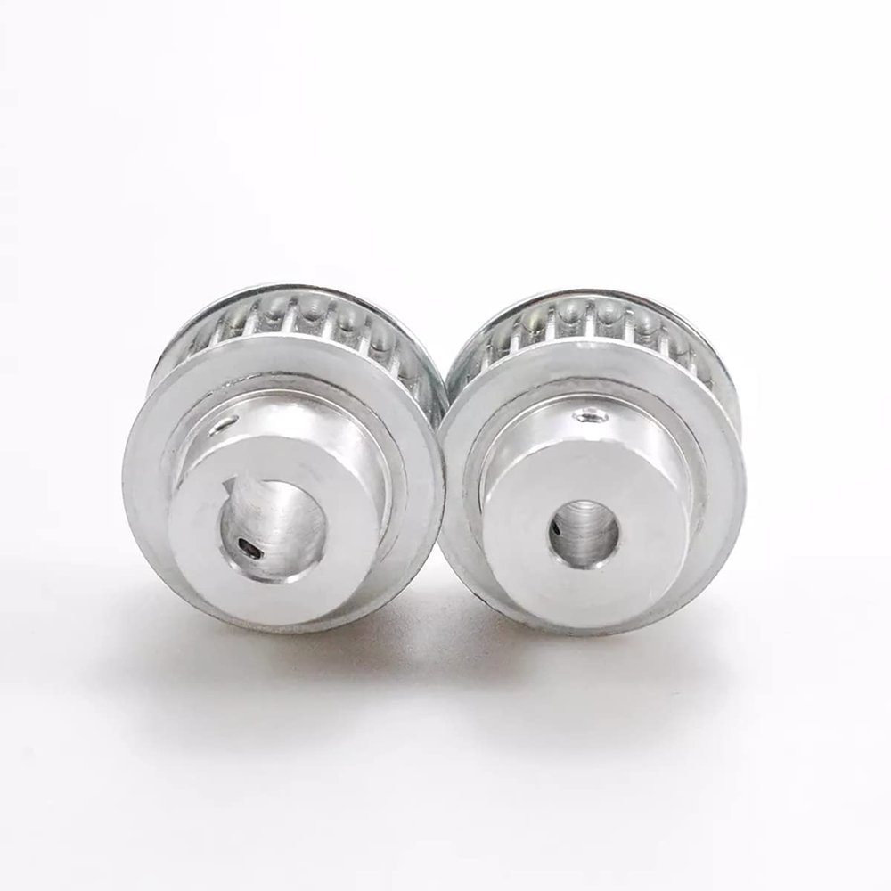 24-Tooth HTD 5M Timing Pulley, Black, 12 mm Bore with 4 x 1.8 mm Keyway, for 10 mm Belts