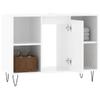 Homgoday High-Gloss White Bathroom Storage Cabinet 80 x 33 x 60 cm view 4