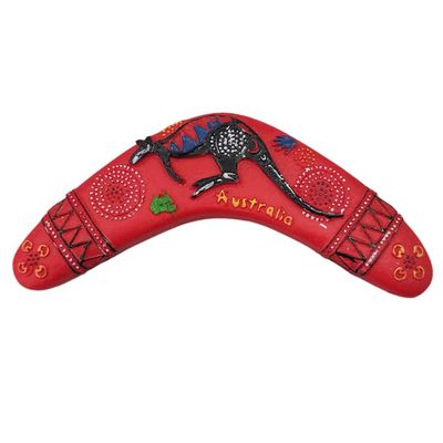 Australia Kangaroo Boomerang 3D Refrigerator Magnet