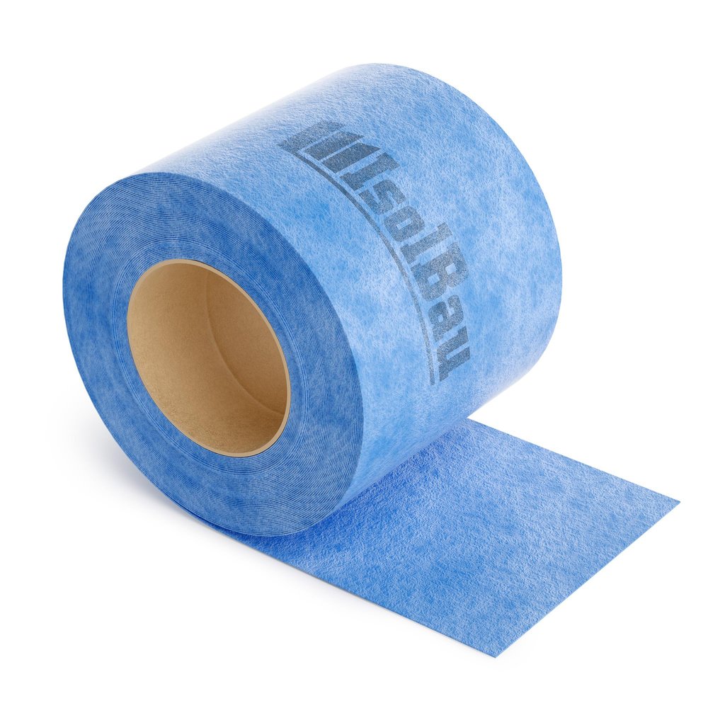 Isolbau P3 Blue Sealing Tape, 20 m x 120 mm – Waterproof Tape for Bathroom, Shower, Tile, Balcony & Terrace, Indoor/Outdoor