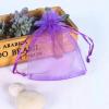 LSYLXBAI 25/50-Pack Wedding Gift Organza Drawstring Bags, Jewelry Packaging Pouches, Dark Purple, 7 x 9 cm view 4